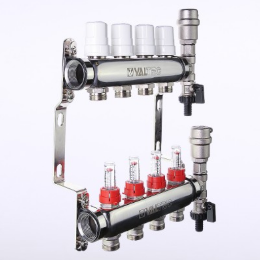 VTc.589.EMNX.0603 / Коллекторная группа 3 вых. из нержавеющей стали c ...